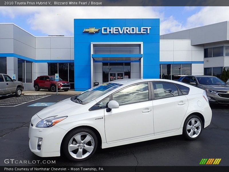 Blizzard White Pearl / Bisque 2010 Toyota Prius Hybrid V