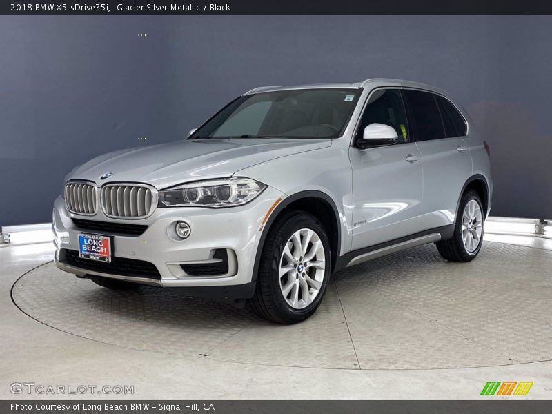 Glacier Silver Metallic / Black 2018 BMW X5 sDrive35i