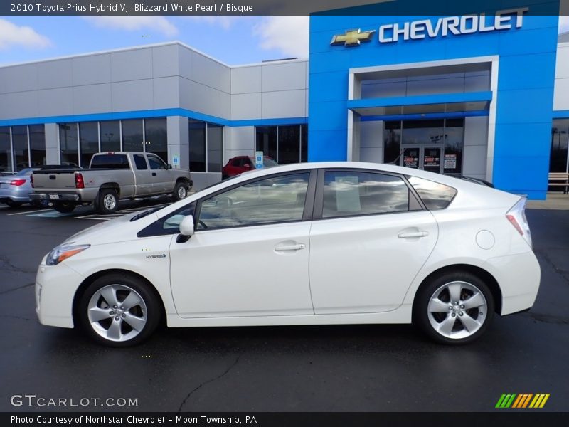 Blizzard White Pearl / Bisque 2010 Toyota Prius Hybrid V