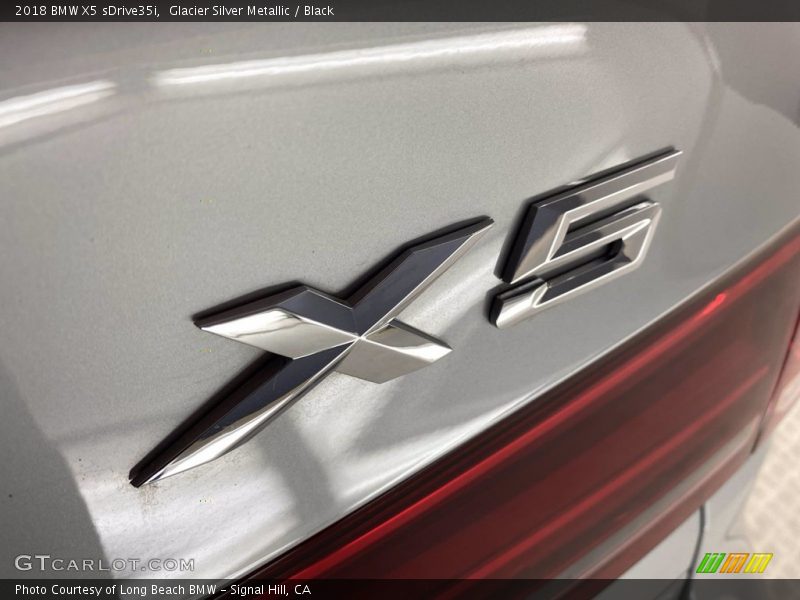 Glacier Silver Metallic / Black 2018 BMW X5 sDrive35i