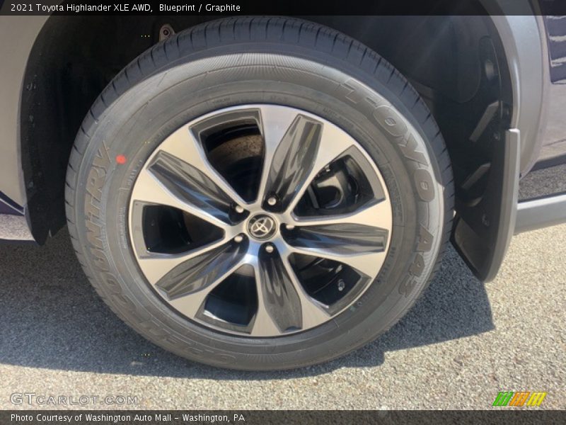 Blueprint / Graphite 2021 Toyota Highlander XLE AWD