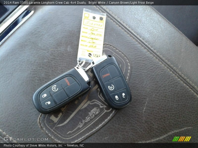 Keys of 2014 3500 Laramie Longhorn Crew Cab 4x4 Dually