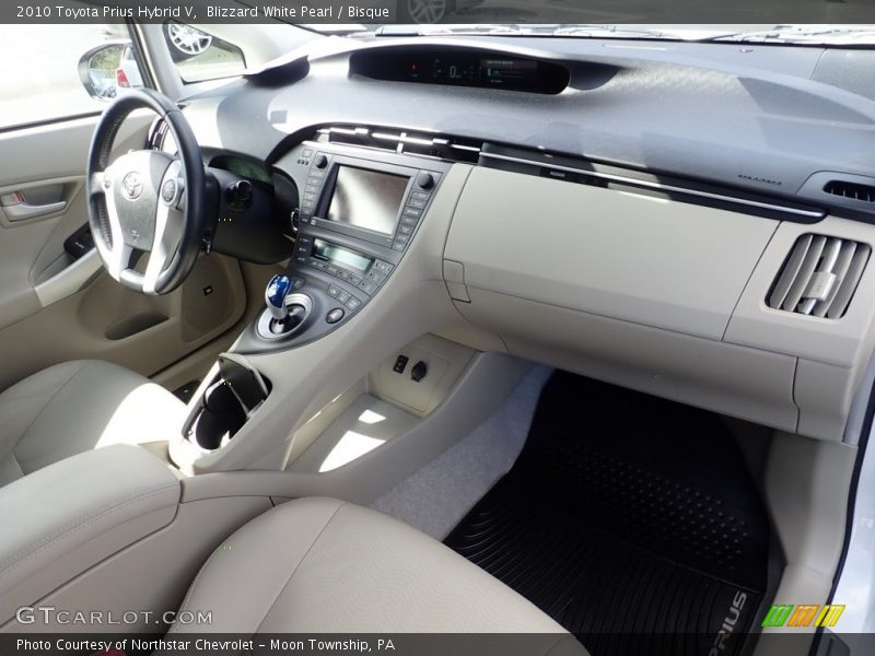 Blizzard White Pearl / Bisque 2010 Toyota Prius Hybrid V