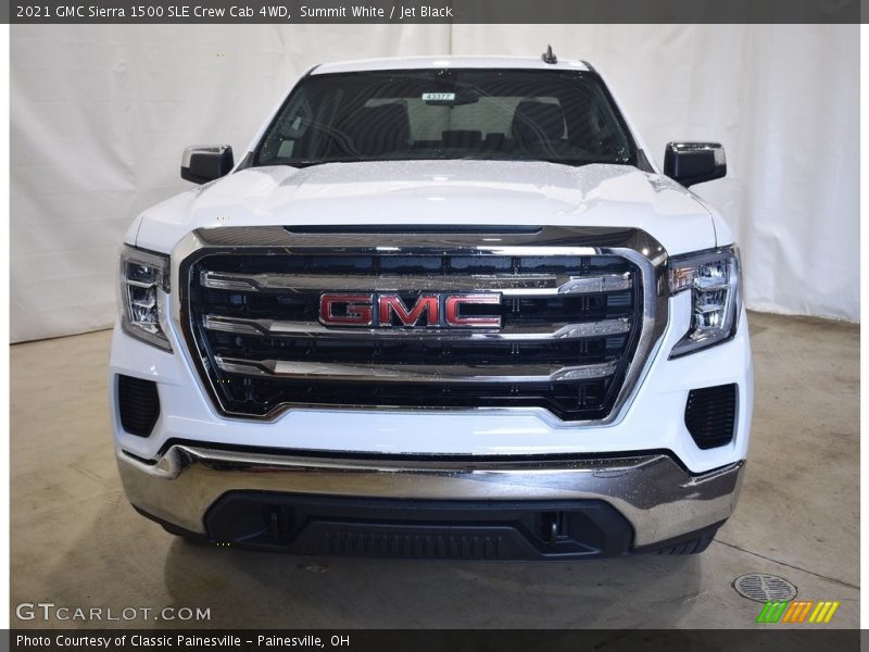 Summit White / Jet Black 2021 GMC Sierra 1500 SLE Crew Cab 4WD