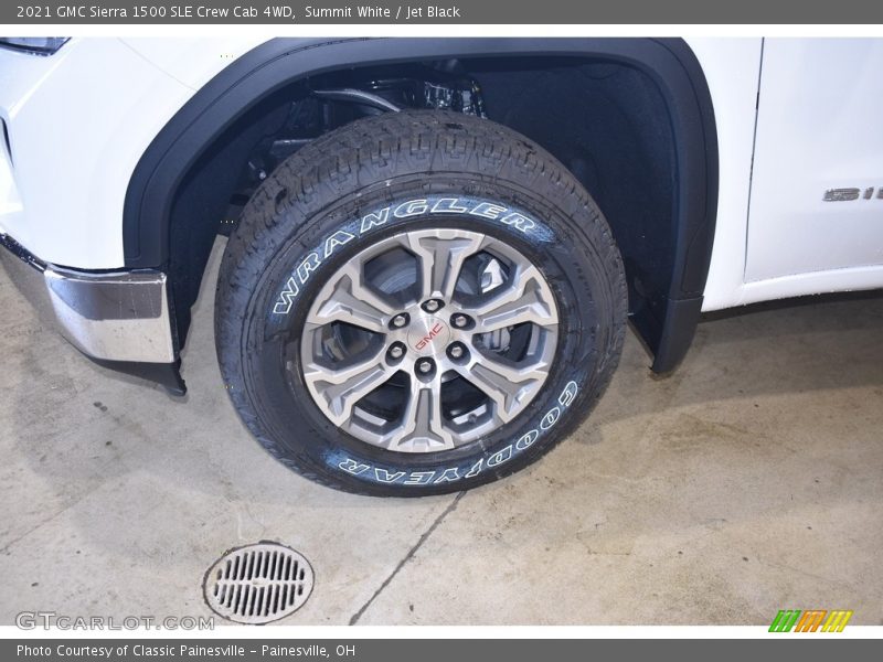 Summit White / Jet Black 2021 GMC Sierra 1500 SLE Crew Cab 4WD