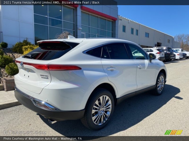 Blizzard White Pearl / Black 2021 Toyota Venza Hybrid Limited AWD