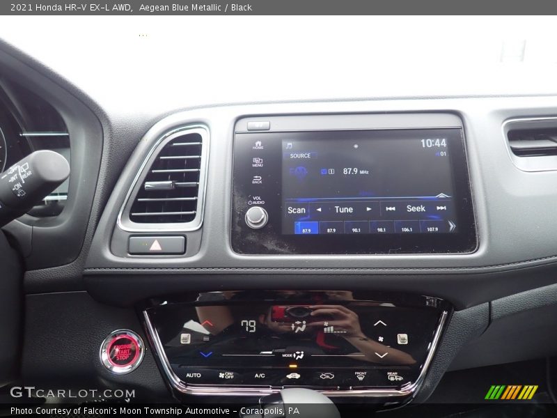 Aegean Blue Metallic / Black 2021 Honda HR-V EX-L AWD