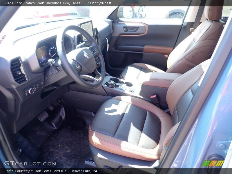 Front Seat of 2021 Bronco Sport Badlands 4x4