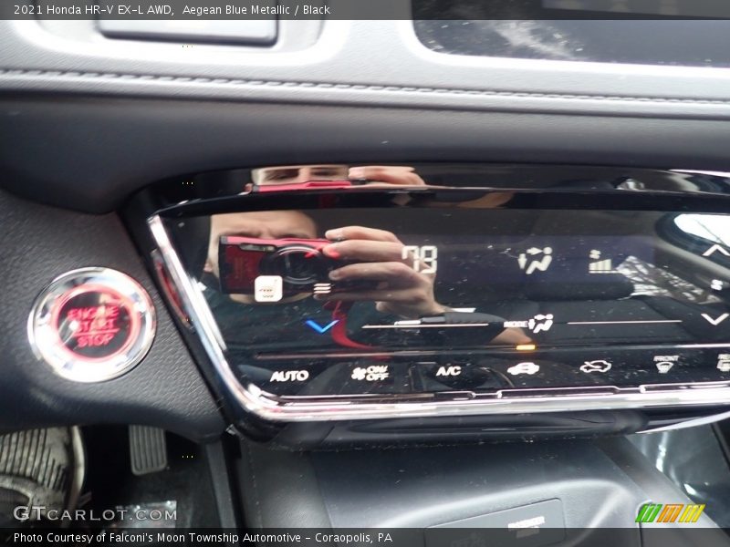 Aegean Blue Metallic / Black 2021 Honda HR-V EX-L AWD
