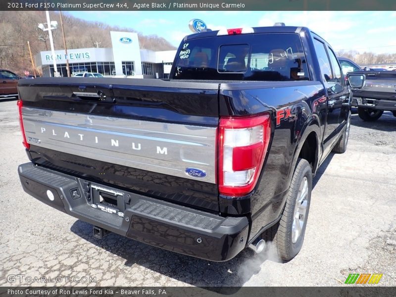 Agate Black / Platinum Unique Carmelo 2021 Ford F150 Platinum SuperCrew 4x4