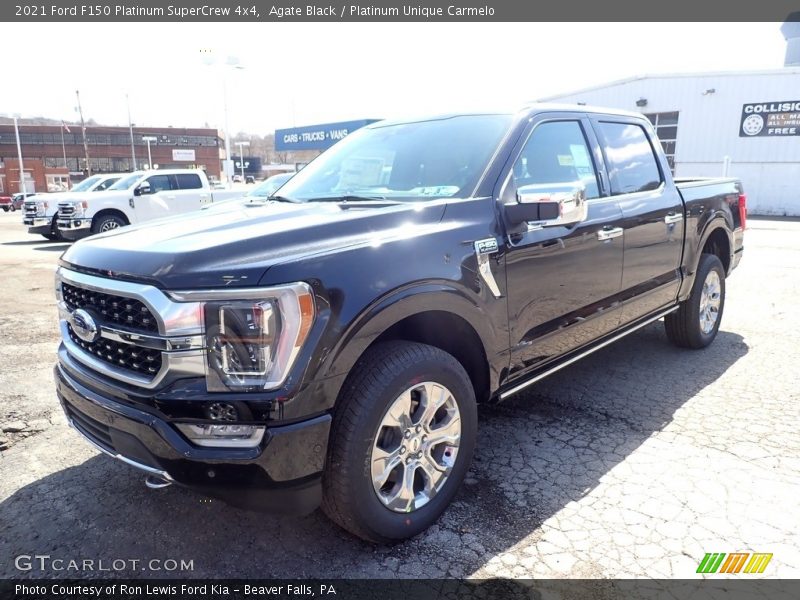 Front 3/4 View of 2021 F150 Platinum SuperCrew 4x4