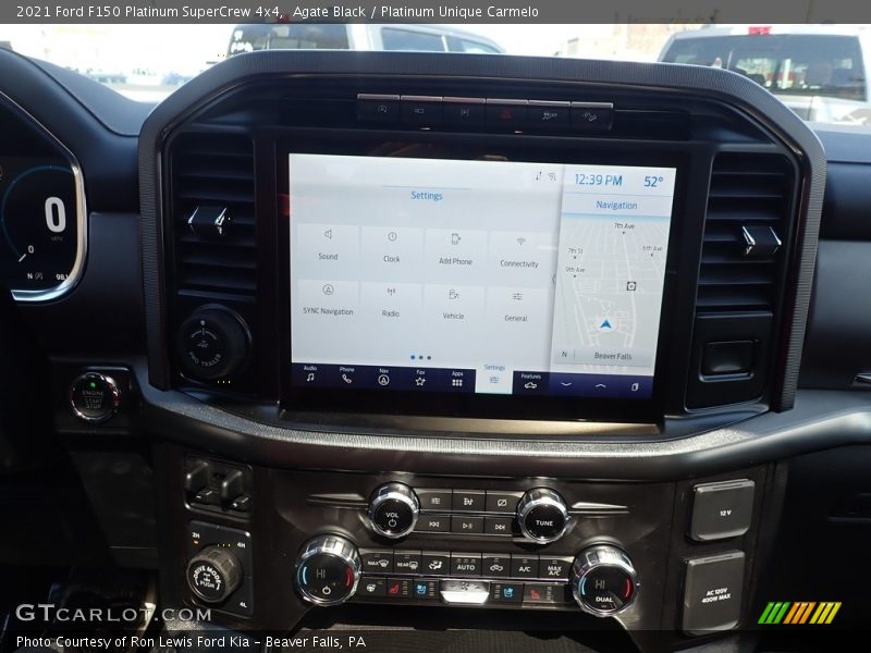 Agate Black / Platinum Unique Carmelo 2021 Ford F150 Platinum SuperCrew 4x4