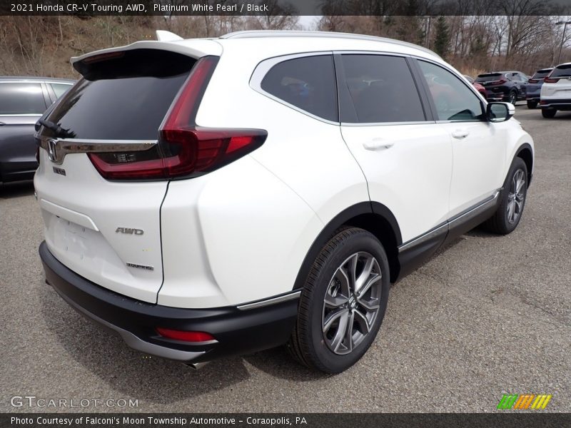 Platinum White Pearl / Black 2021 Honda CR-V Touring AWD