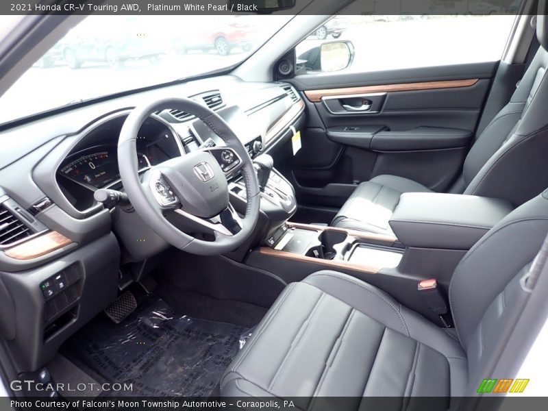 Platinum White Pearl / Black 2021 Honda CR-V Touring AWD