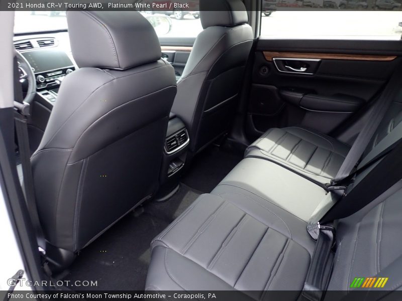 Platinum White Pearl / Black 2021 Honda CR-V Touring AWD