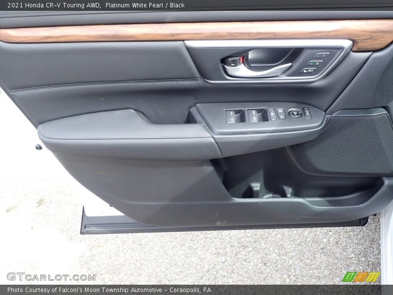 Platinum White Pearl / Black 2021 Honda CR-V Touring AWD