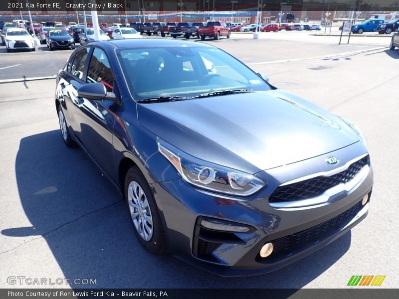 Gravity Gray / Black 2021 Kia Forte FE