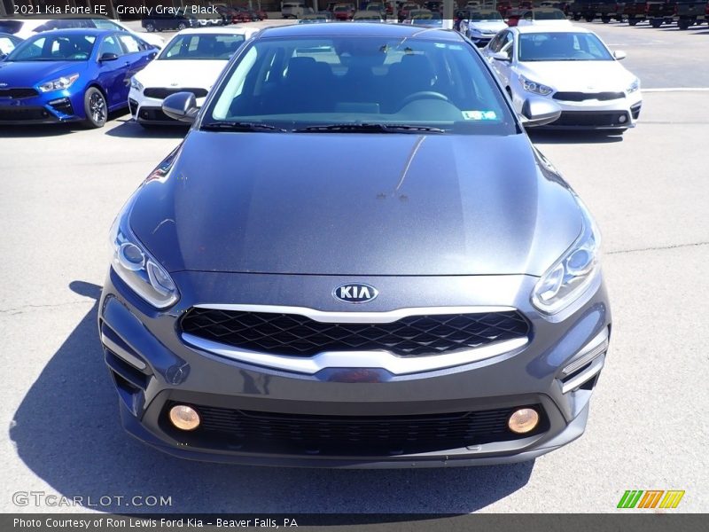 Gravity Gray / Black 2021 Kia Forte FE