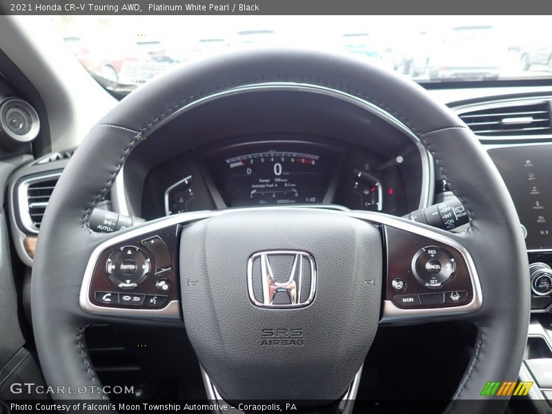 Platinum White Pearl / Black 2021 Honda CR-V Touring AWD