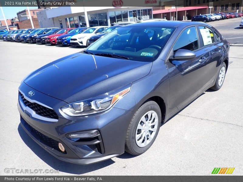 Gravity Gray / Black 2021 Kia Forte FE