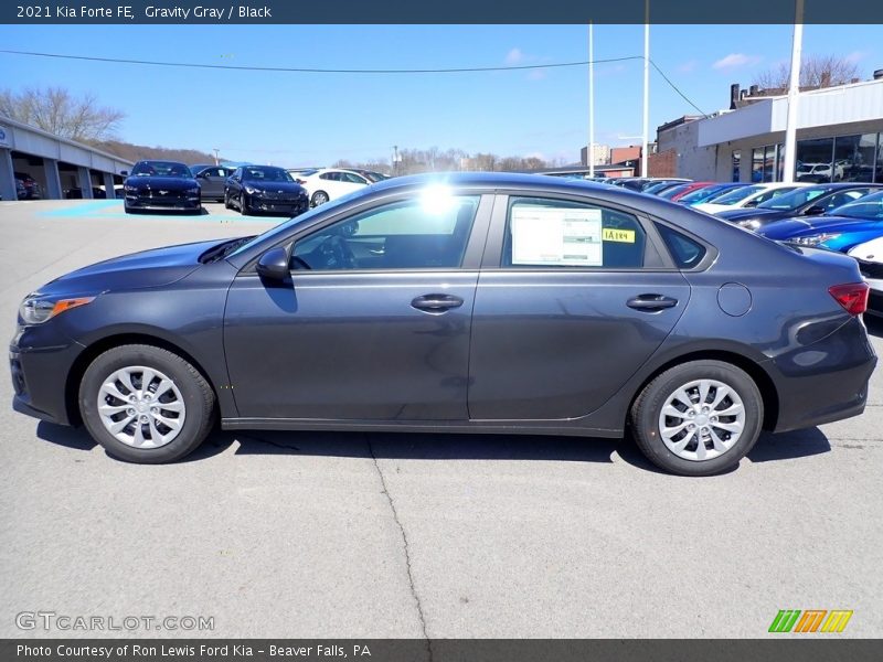 Gravity Gray / Black 2021 Kia Forte FE