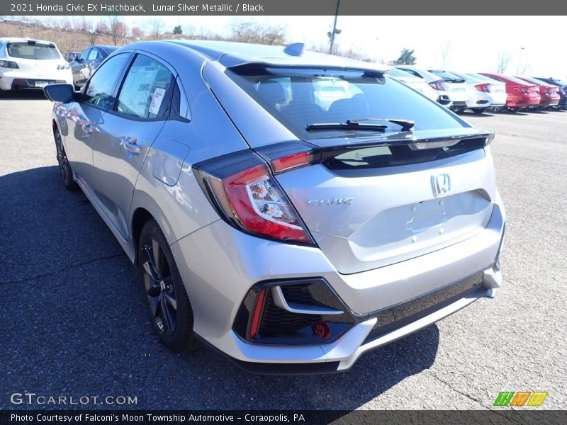 Lunar Silver Metallic / Black 2021 Honda Civic EX Hatchback