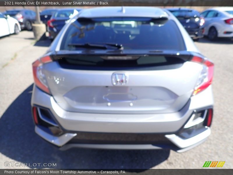 Lunar Silver Metallic / Black 2021 Honda Civic EX Hatchback