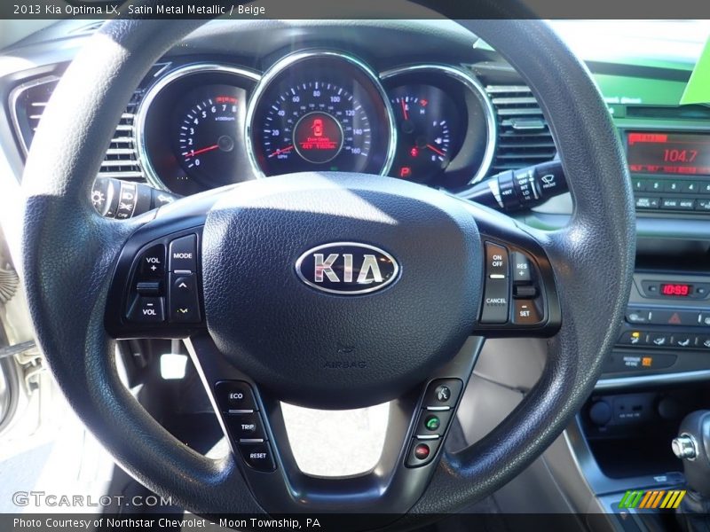 Satin Metal Metallic / Beige 2013 Kia Optima LX