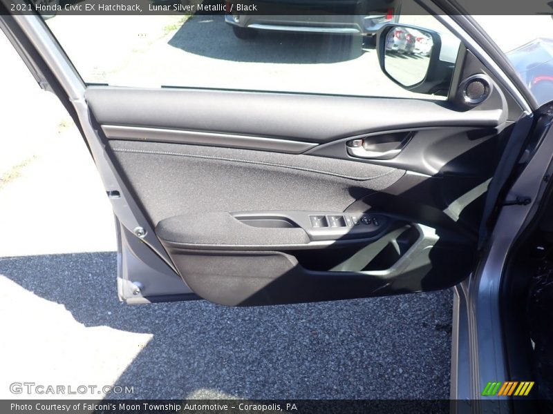 Lunar Silver Metallic / Black 2021 Honda Civic EX Hatchback
