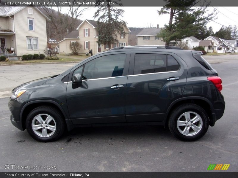 Nightfall Gray Metallic / Jet Black 2017 Chevrolet Trax LT AWD