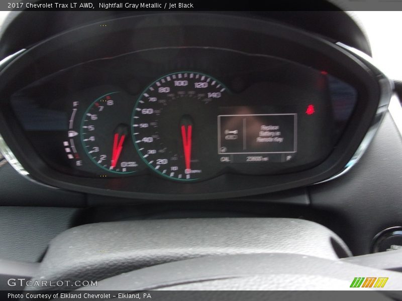 Nightfall Gray Metallic / Jet Black 2017 Chevrolet Trax LT AWD