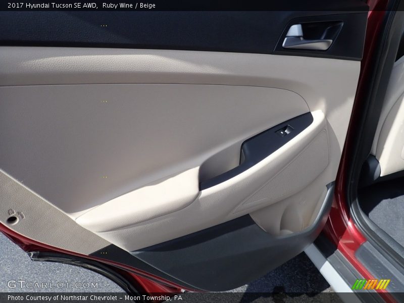 Ruby Wine / Beige 2017 Hyundai Tucson SE AWD