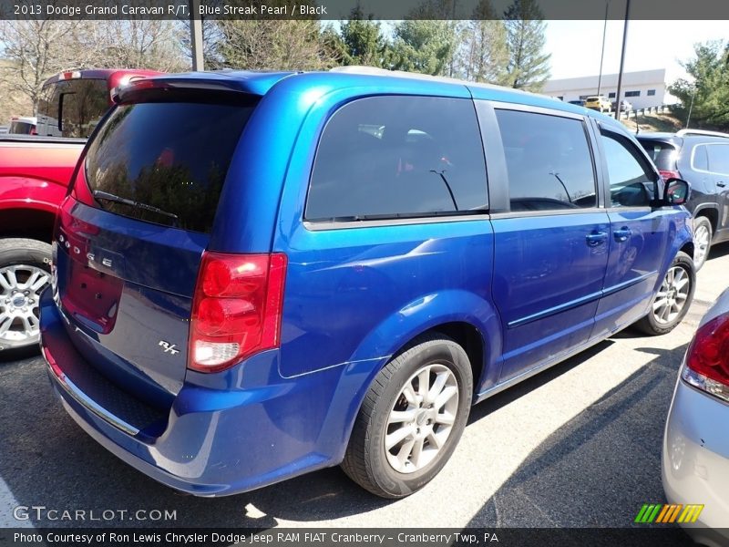 Blue Streak Pearl / Black 2013 Dodge Grand Caravan R/T