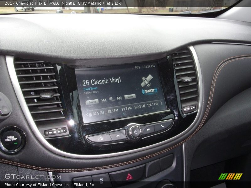 Nightfall Gray Metallic / Jet Black 2017 Chevrolet Trax LT AWD