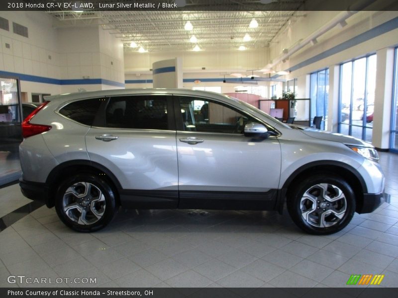 Lunar Silver Metallic / Black 2018 Honda CR-V EX-L AWD