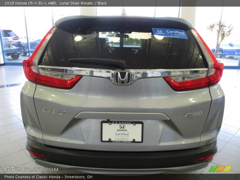 Lunar Silver Metallic / Black 2018 Honda CR-V EX-L AWD