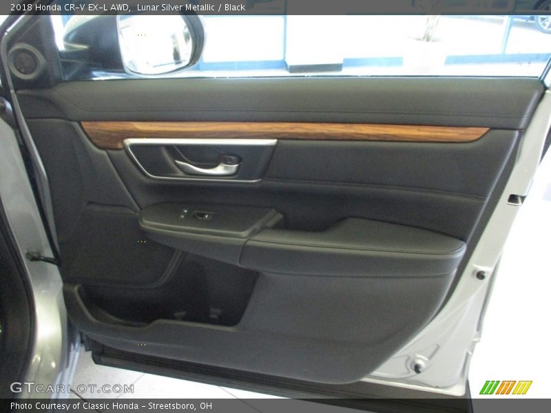 Lunar Silver Metallic / Black 2018 Honda CR-V EX-L AWD