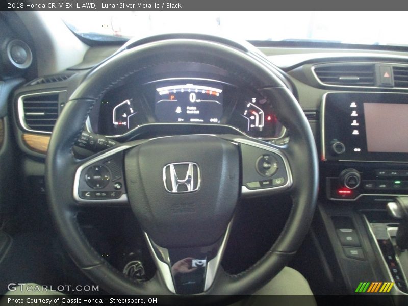 Lunar Silver Metallic / Black 2018 Honda CR-V EX-L AWD