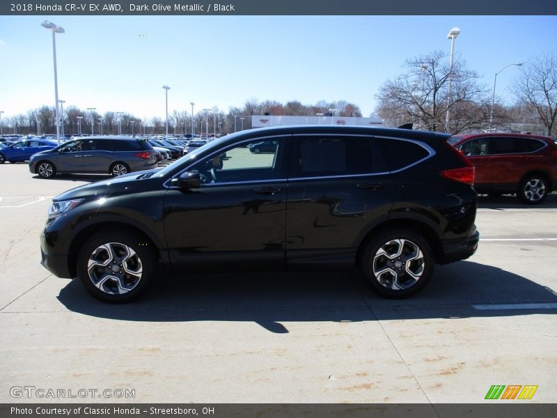 Dark Olive Metallic / Black 2018 Honda CR-V EX AWD