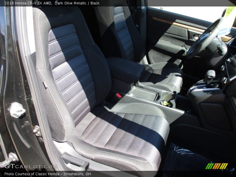 Dark Olive Metallic / Black 2018 Honda CR-V EX AWD
