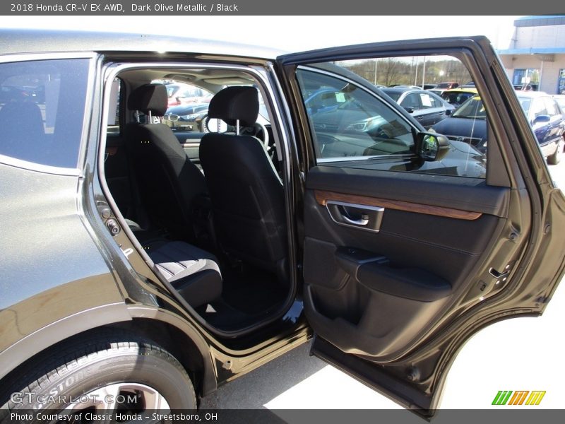 Dark Olive Metallic / Black 2018 Honda CR-V EX AWD