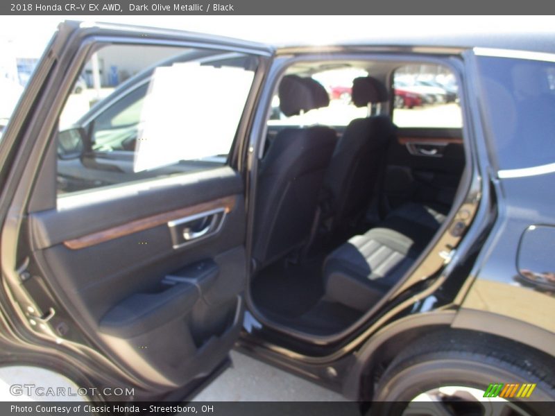 Dark Olive Metallic / Black 2018 Honda CR-V EX AWD