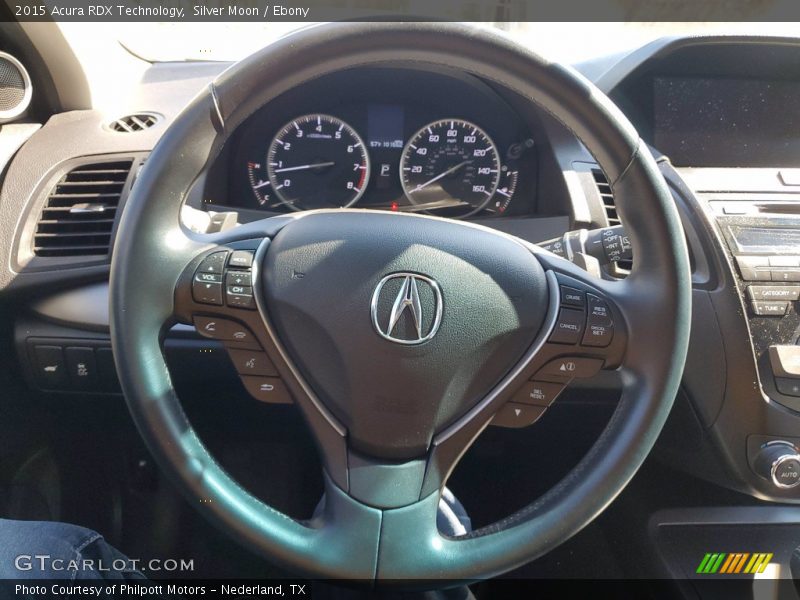 Silver Moon / Ebony 2015 Acura RDX Technology