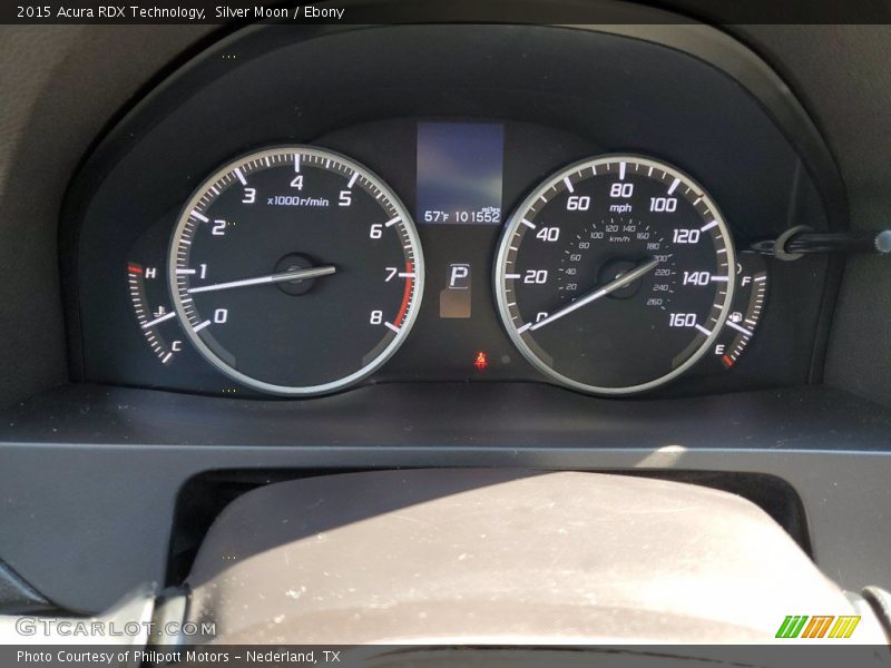 Silver Moon / Ebony 2015 Acura RDX Technology