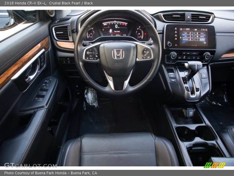 Crystal Black Pearl / Black 2018 Honda CR-V EX-L