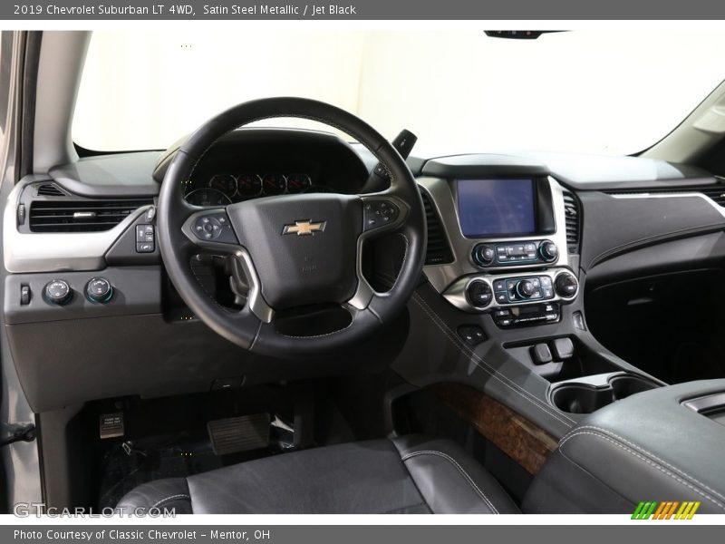 Satin Steel Metallic / Jet Black 2019 Chevrolet Suburban LT 4WD