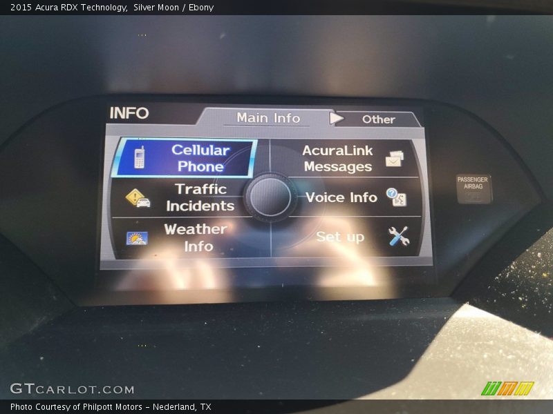 Silver Moon / Ebony 2015 Acura RDX Technology
