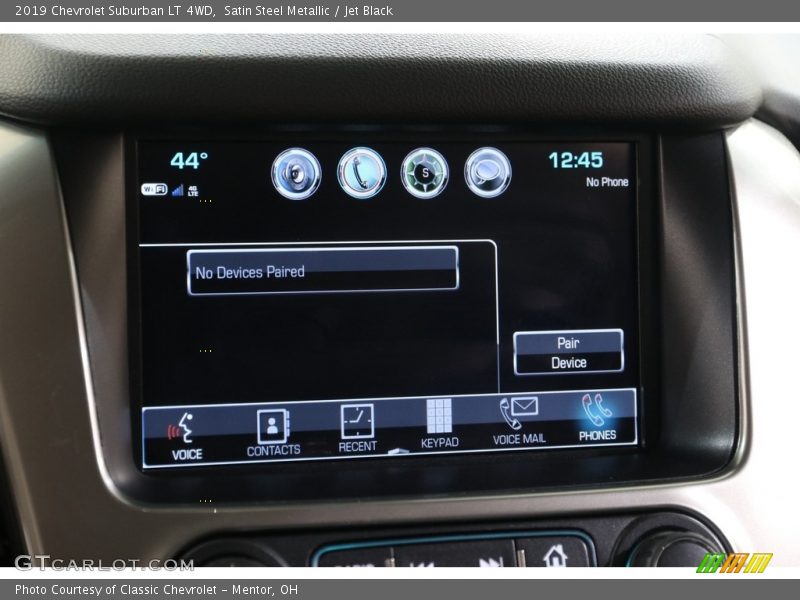 Satin Steel Metallic / Jet Black 2019 Chevrolet Suburban LT 4WD