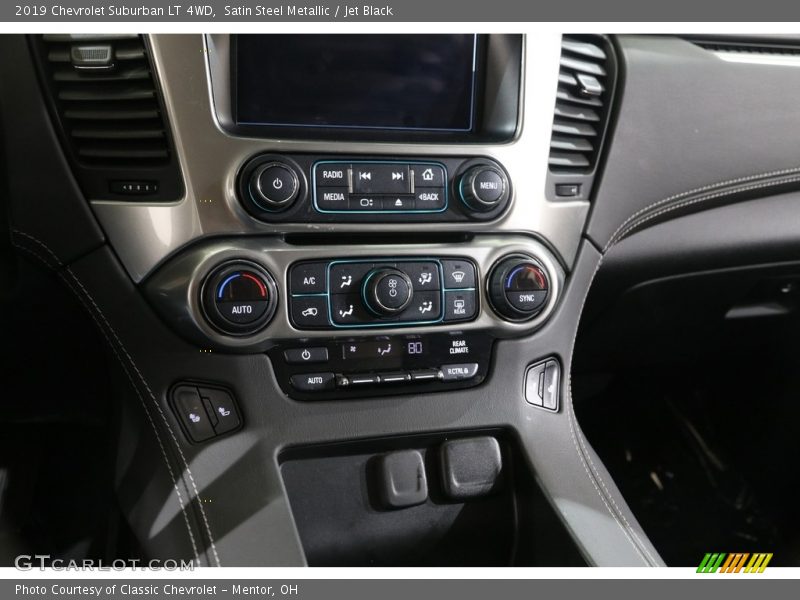 Satin Steel Metallic / Jet Black 2019 Chevrolet Suburban LT 4WD