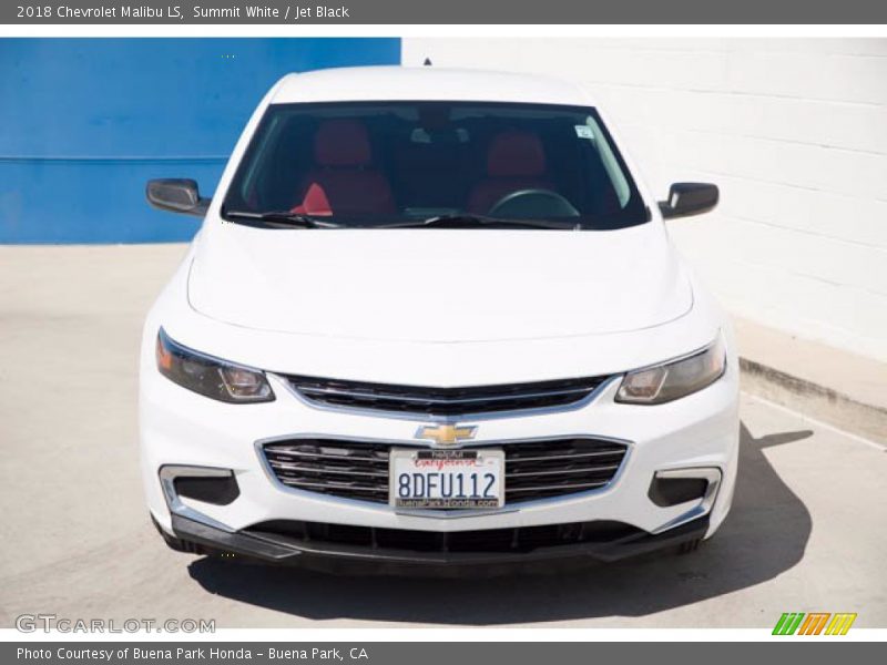 Summit White / Jet Black 2018 Chevrolet Malibu LS